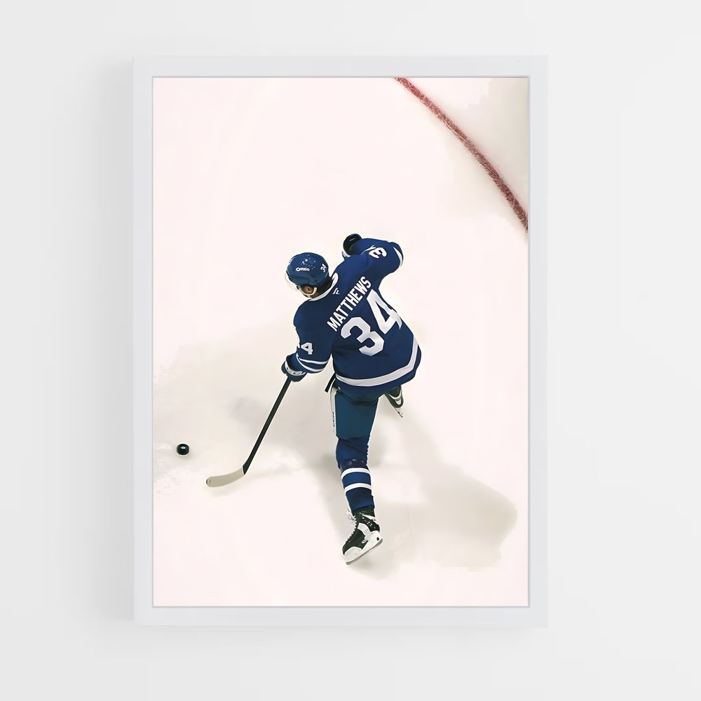 Poster Auston matthews – affiche Hockey sur glace (vue 3)